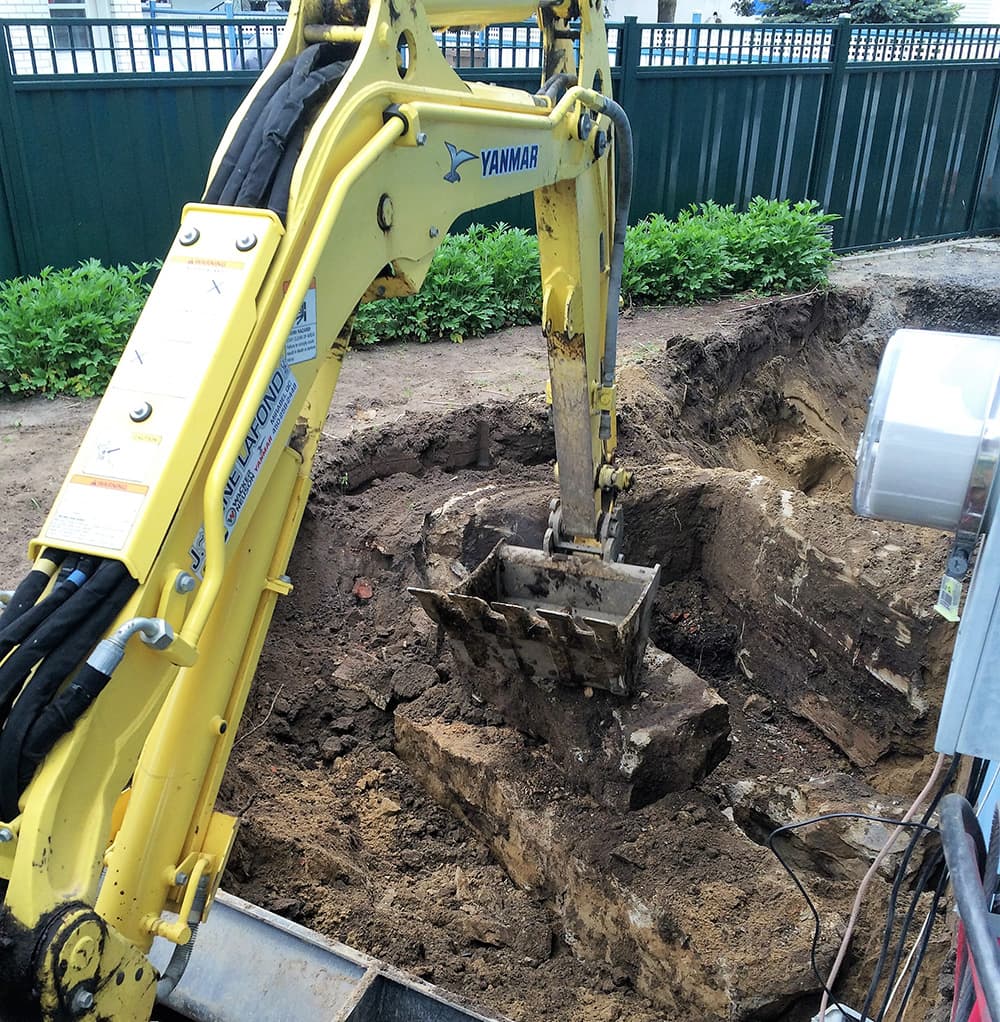 Service Mini-excavation - Imperméabilisation GSV
